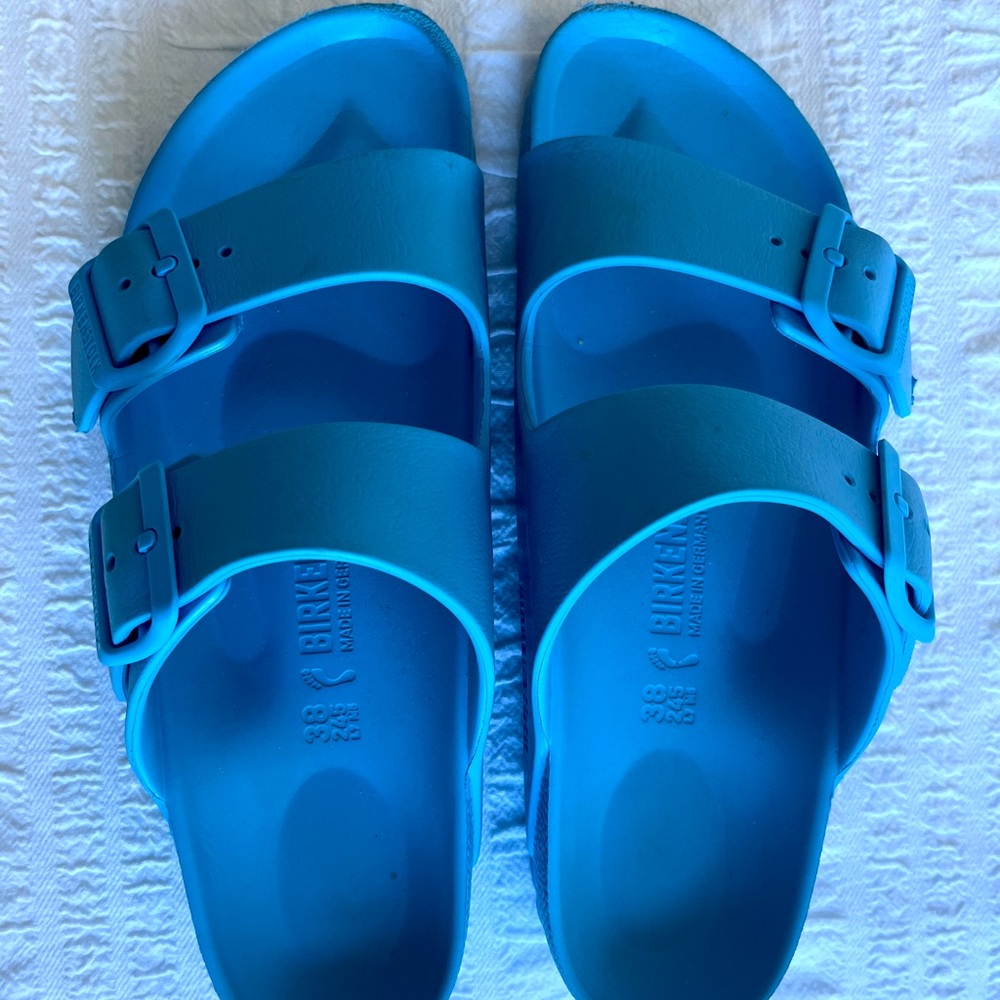 Birkenstock Arizona Essentials Eva Lt Blue Blue Size 38